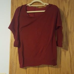 Red 3/4 Sleeve Shirt